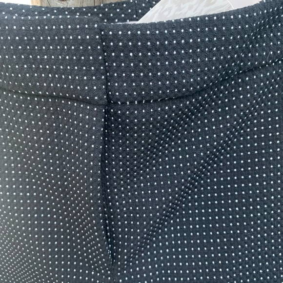 Chico's Pants - Chico’s white on black polka-dot striped cigar trousers HP24
